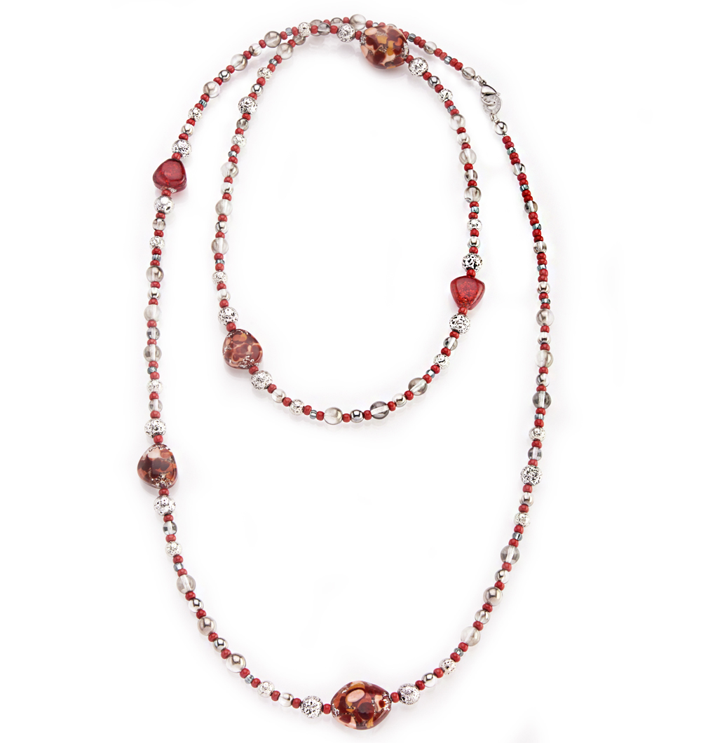 Collana ALLURE lunga ROSSA COB57A11