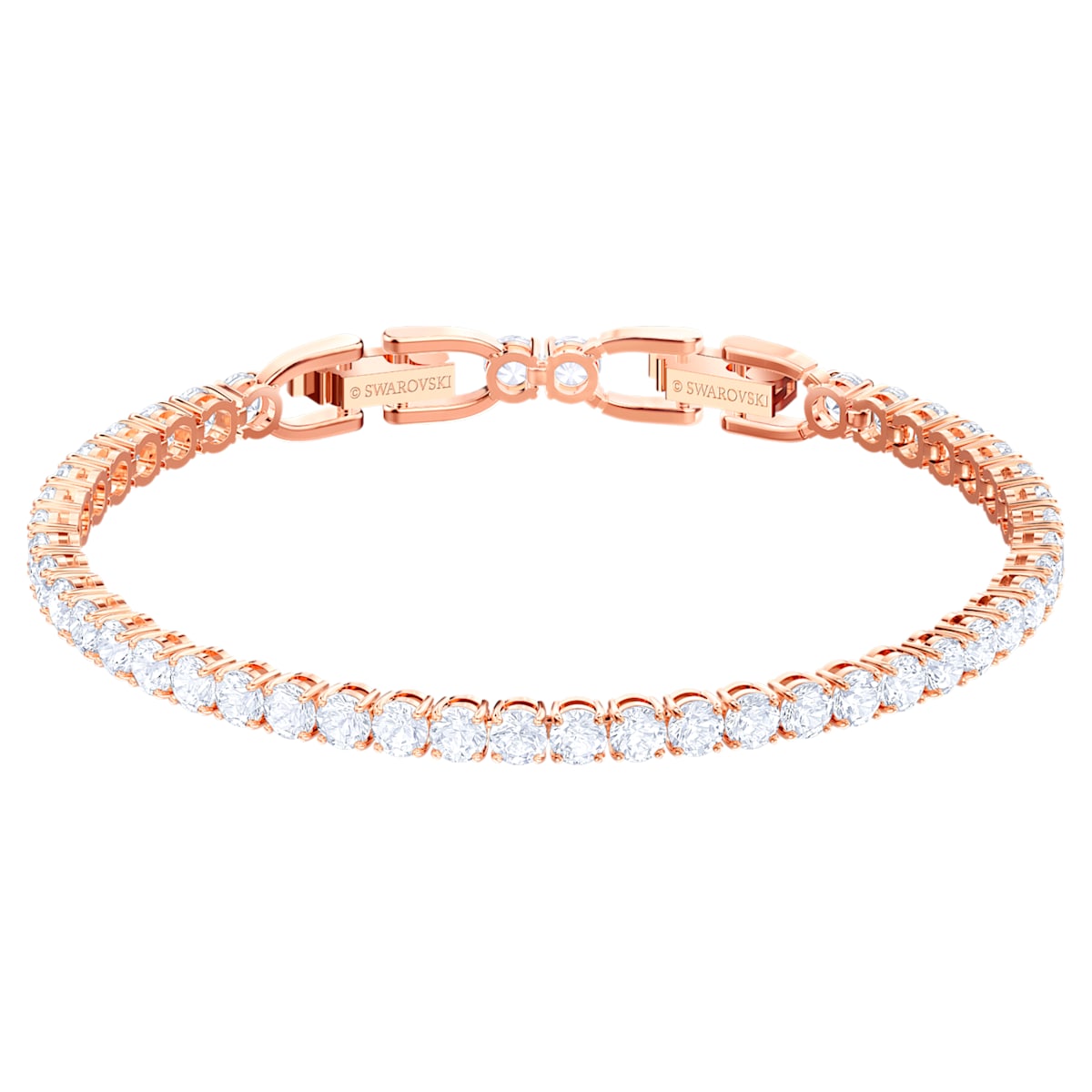 SWAROVSKI BRACCIALE TENNIS DELUXE ORO ROSA 5464948