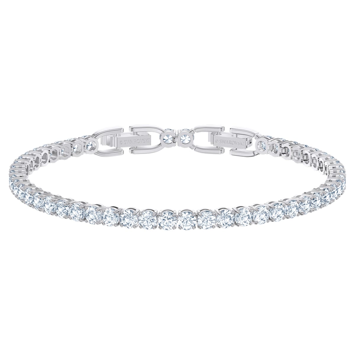 SWAROVSKI BRACCIALE TENNIS DELUXE RODIO BIANCO 5409771