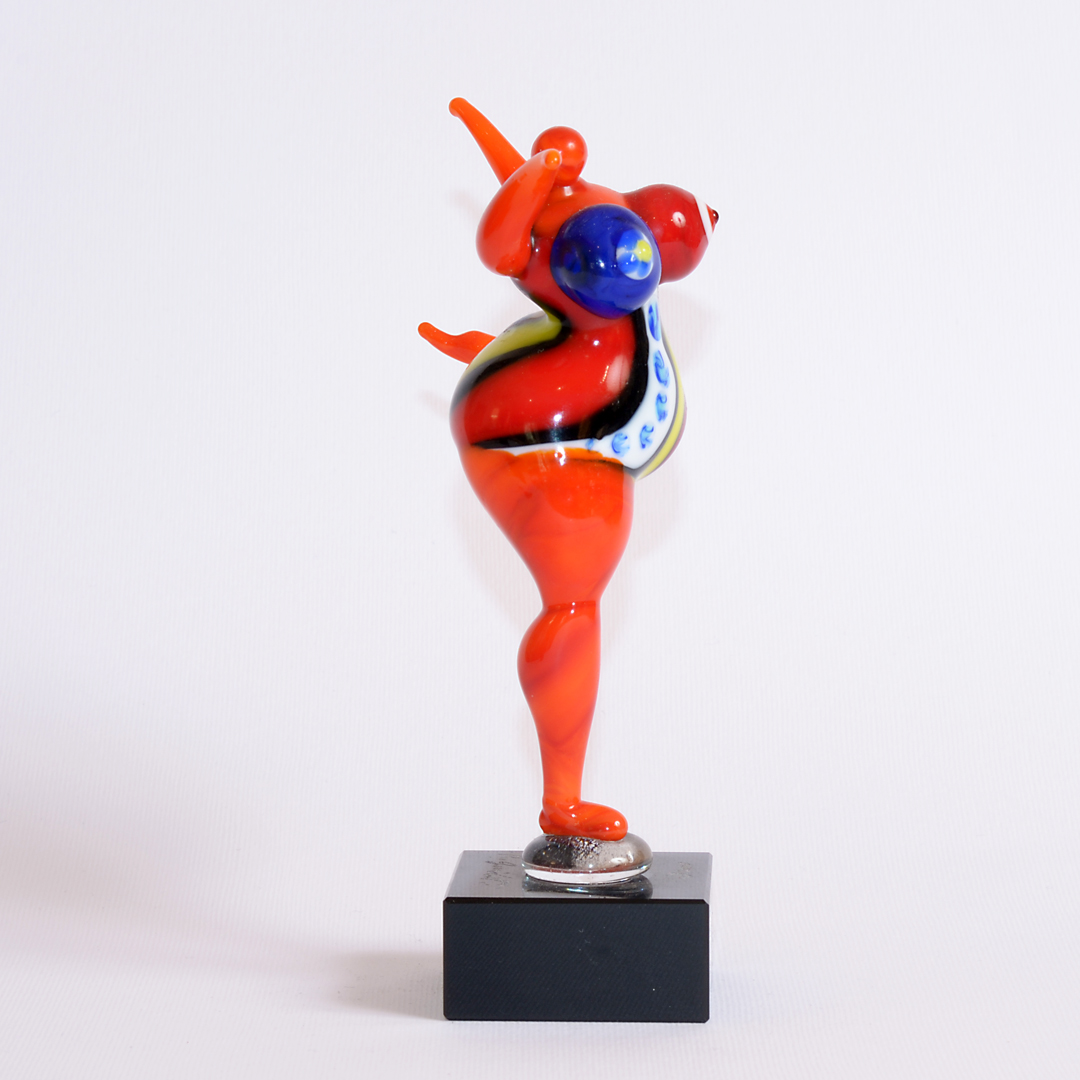 Donna Media Arancio Tributo a Niki De Saint Phalle