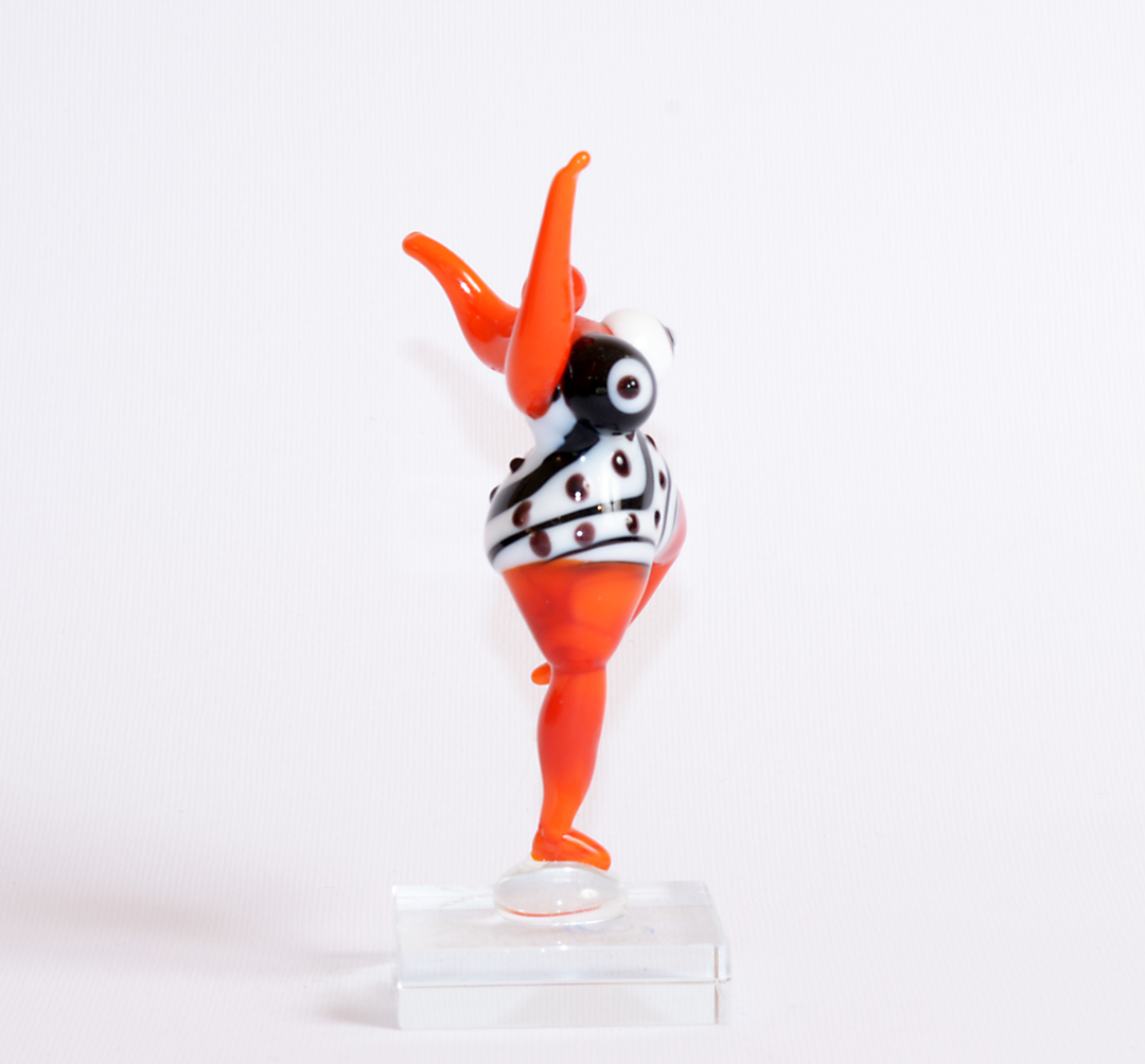 Donna Media Arancio Tributo a Niki De Saint Phalle